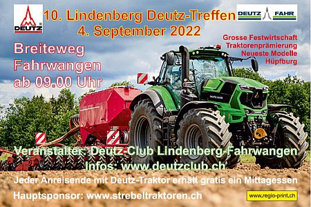 10. Lindenberg Deutz-Treffen Fahrwangen AG  Info Deutz-Club Lindenberg Fahrwangen Swiss